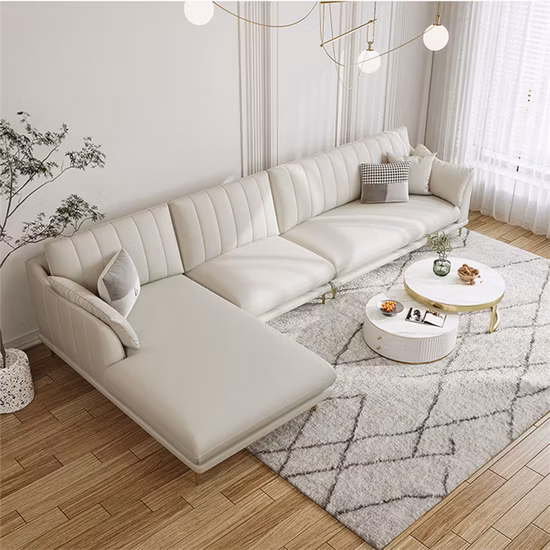 Sofá secional de canto com design italiano moderno de alta qualidade