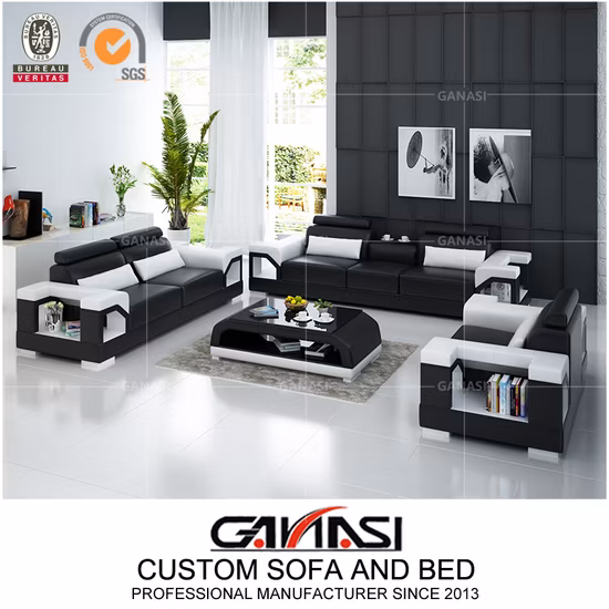 Sofá-cama de couro moderno Euro