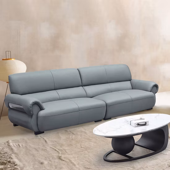 Zode luxo sala de estar secional conjuntos sofá de couro moderno italiano